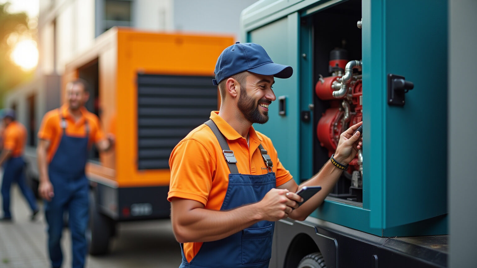Aluguel de geradores de energia no Brasil, serviço profissional.