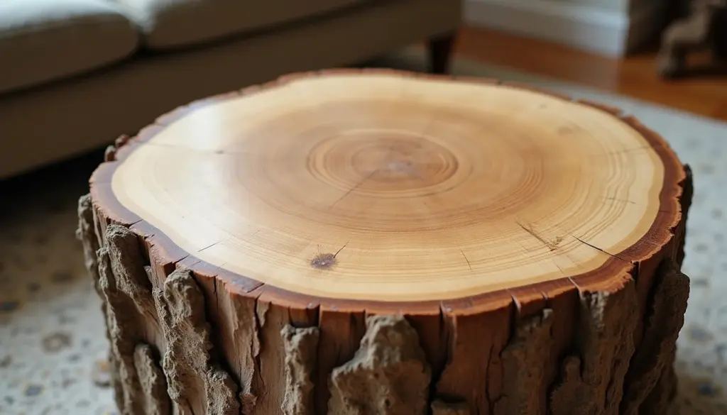 2026: A Mesa de Centro de Tronco de Árvore Que Impressiona
