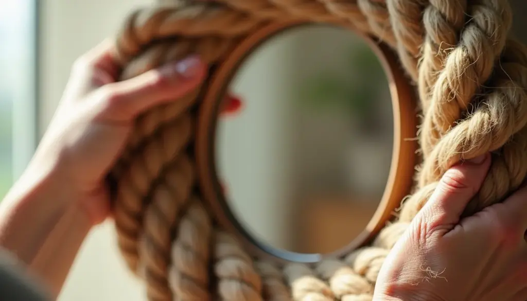 Moldura de Espelho com Corda: o DIY Rústico Perfeito [Passo a Passo]