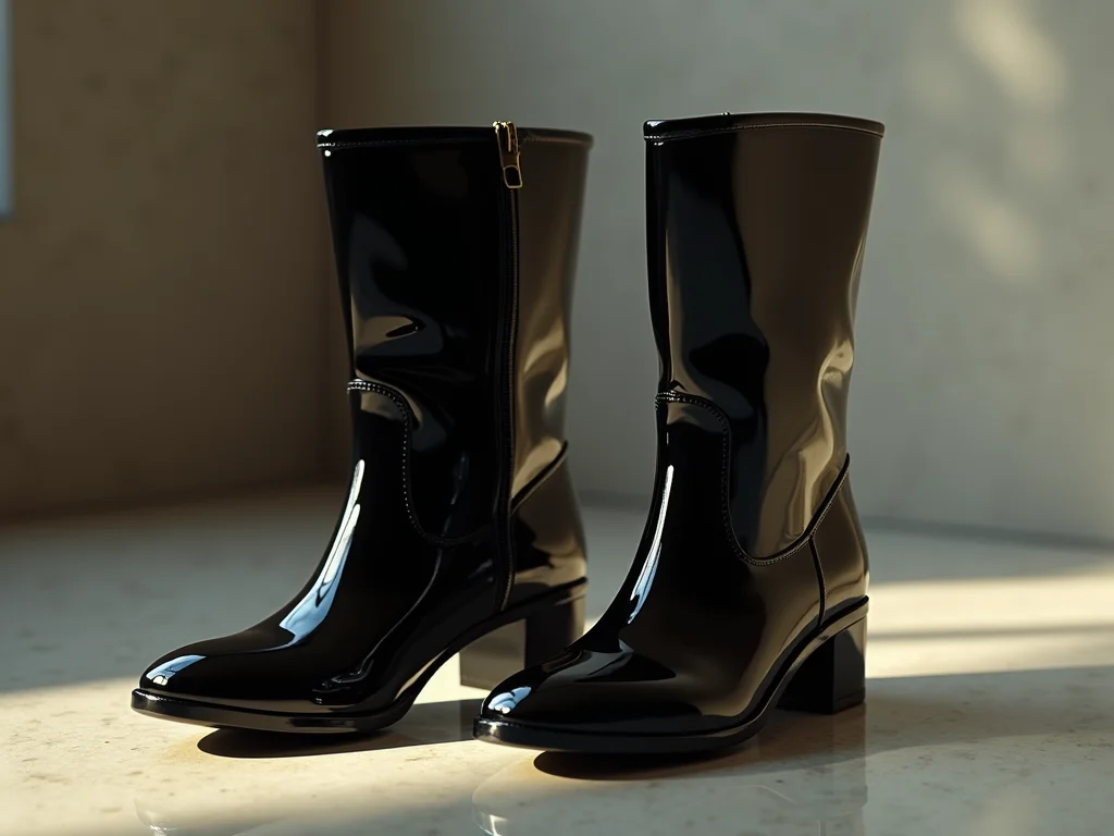 Bota de Verniz Preta: O Guia Essencial Para Looks Incríveis Bota de Verniz Preta: O Guia Essencial Para Looks Incríveis