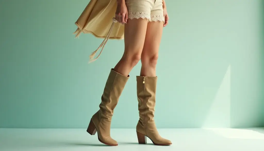 Looks de Verão com Bota Cano Médio: A Combinação Inusitada