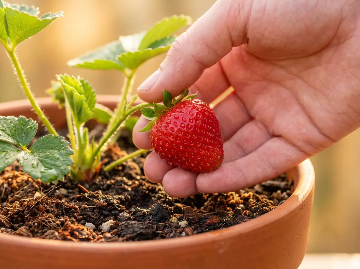 Como cultivar morangos em vasos e ter colheita fresquinha