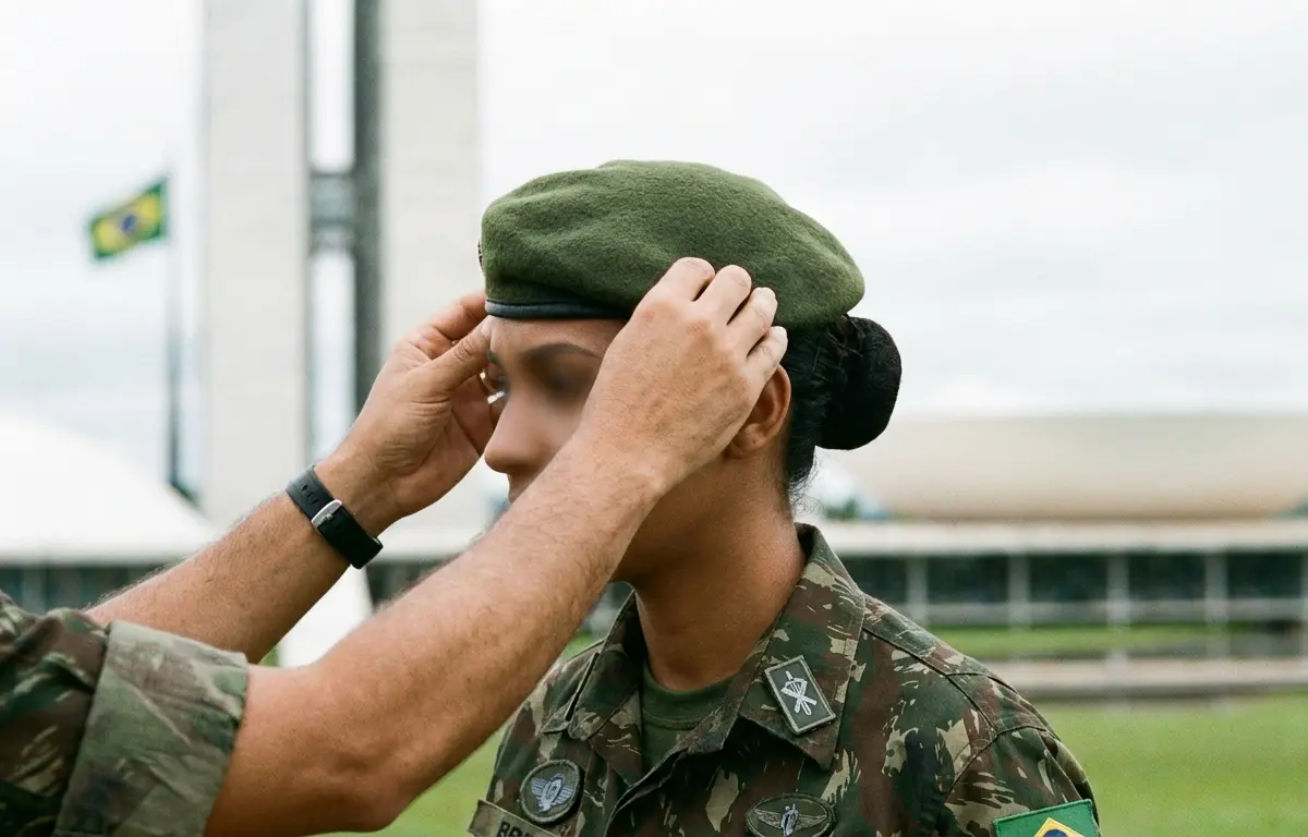 Boina verde-oliva: mulheres na patrulha em Brasília