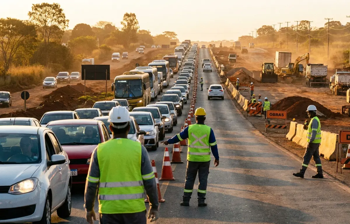 Fila na BR-080 em Brazlândia a partir de domingo