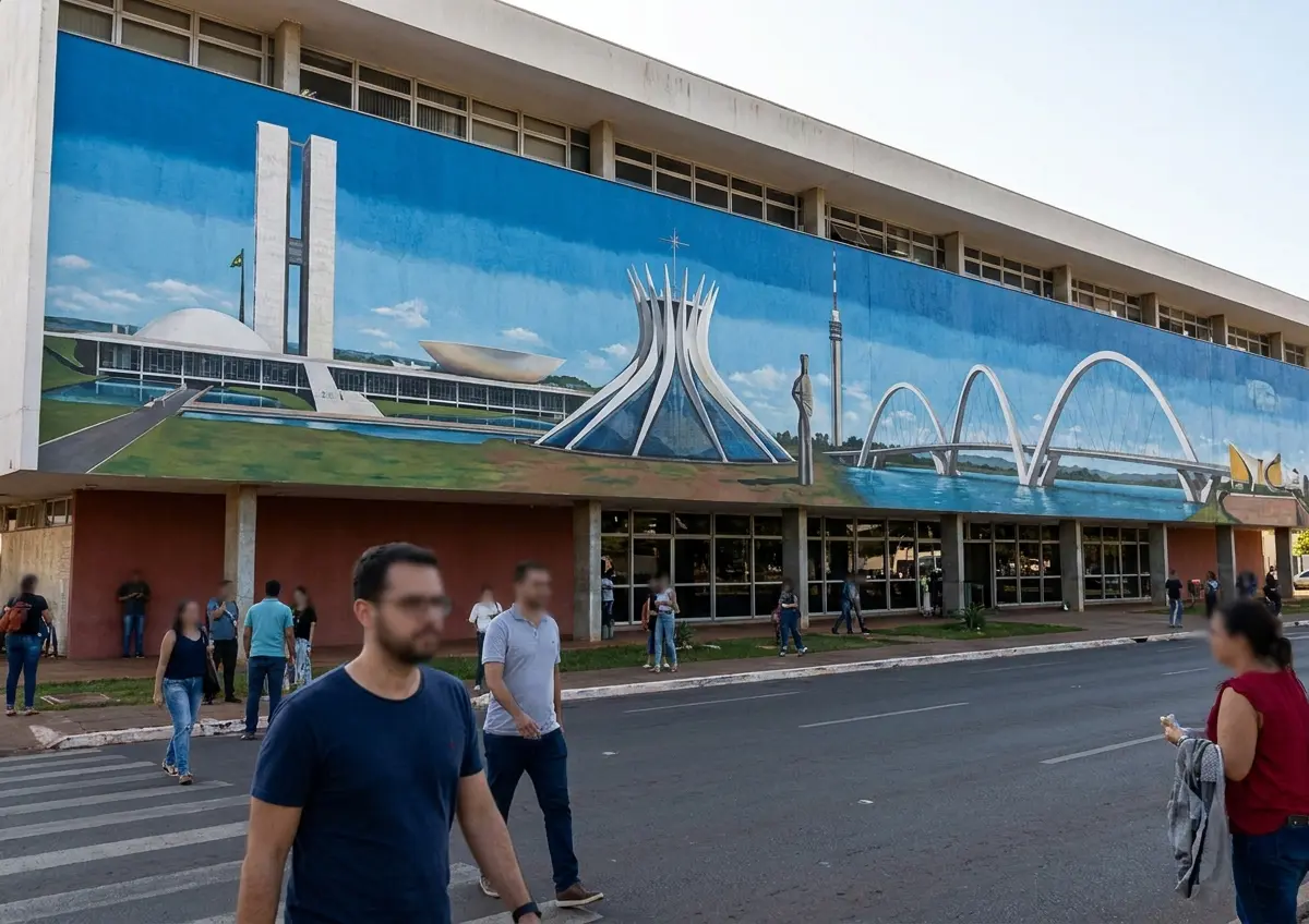 Mural com marcos de Brasília é inaugurado no DF