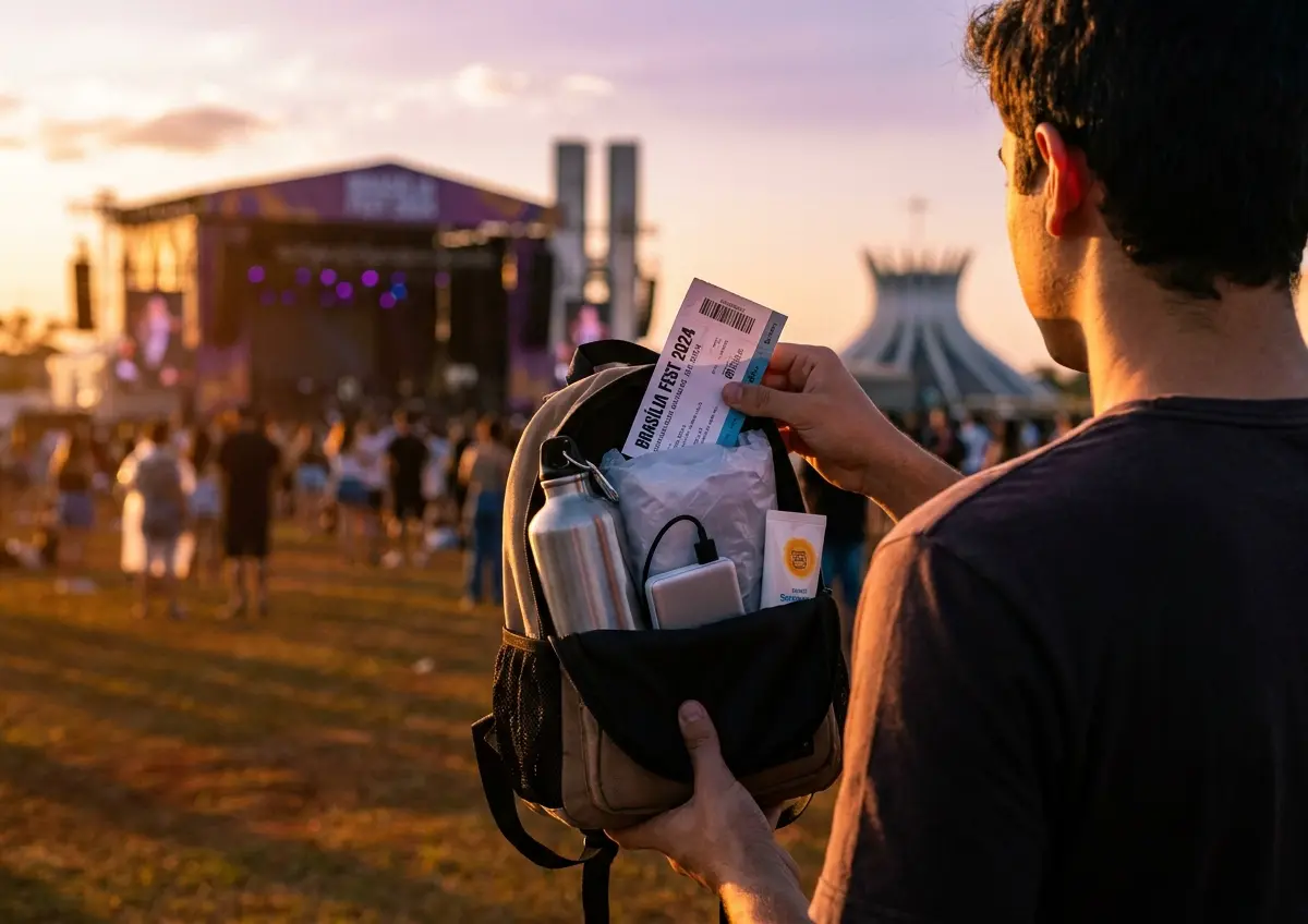 Checklist prático para shows ao ar livre em Brasília