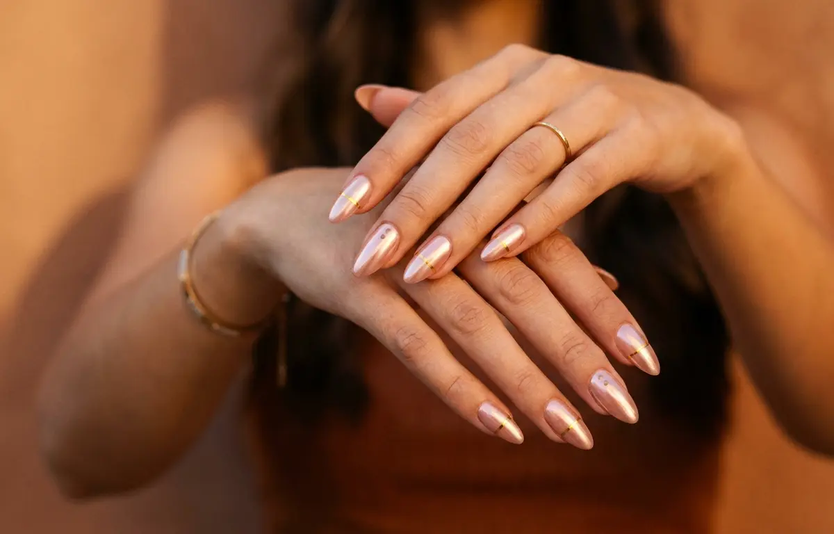 Unhas amendoadas decoradas: elegância em 2026