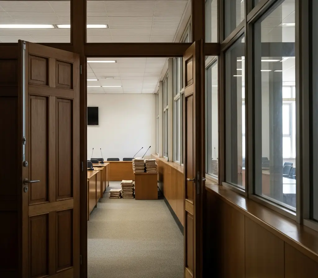 Contas de Arruda com parecer de rejeição paradas há 14 anos deixam dúvidas no DF Corredor vazio do tribunal com pilha de processos sobre banco