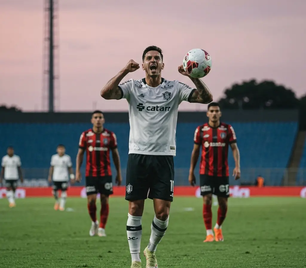 Catar empata por 1 a 1 com Suíça e mantém o grupo aberto na copa Jogador do Catar de costas comemorando nos acréscimos, jogadores suíços cabisbaixos ao fundo